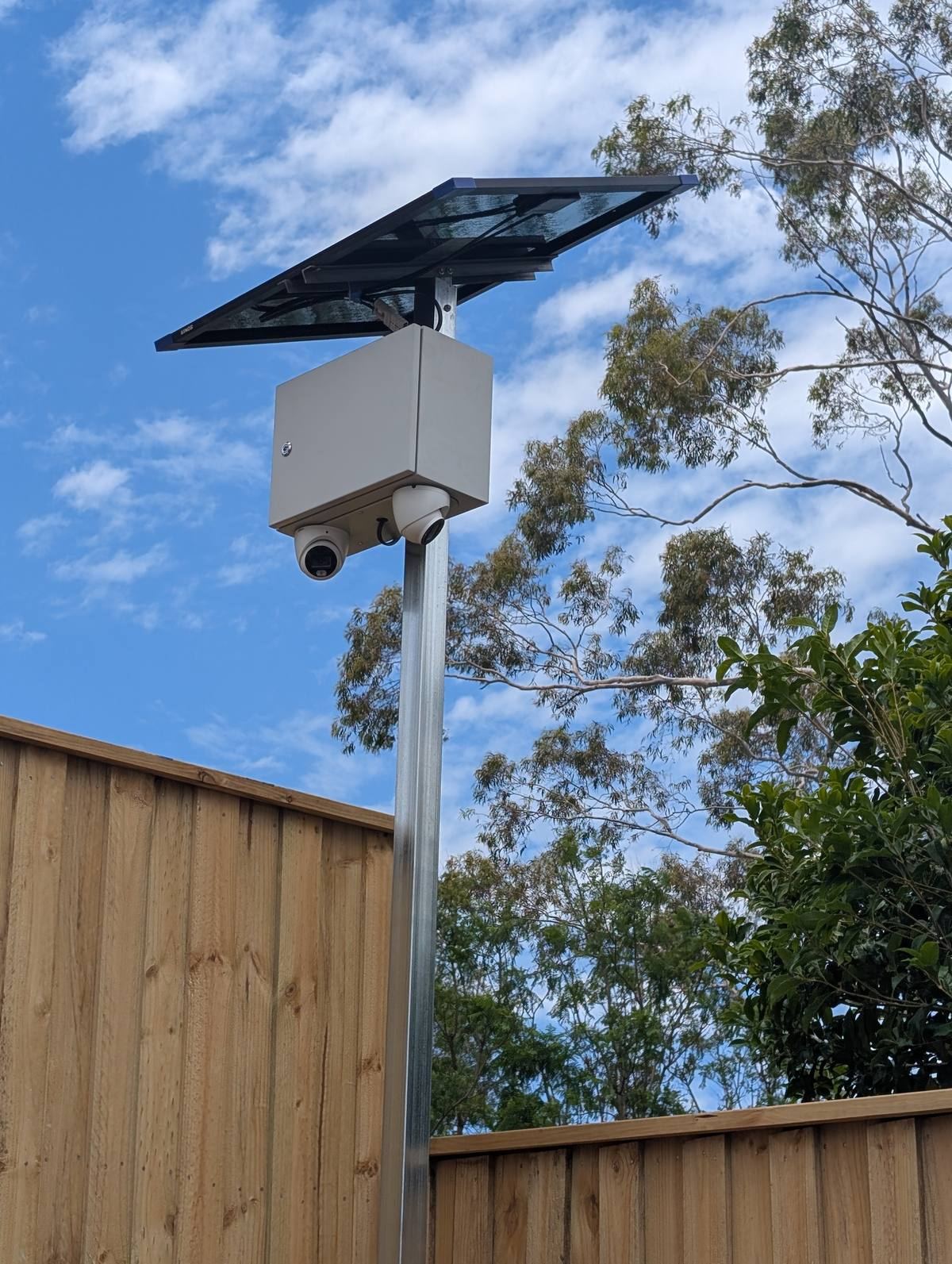 Solar CCTV camera install Sydney