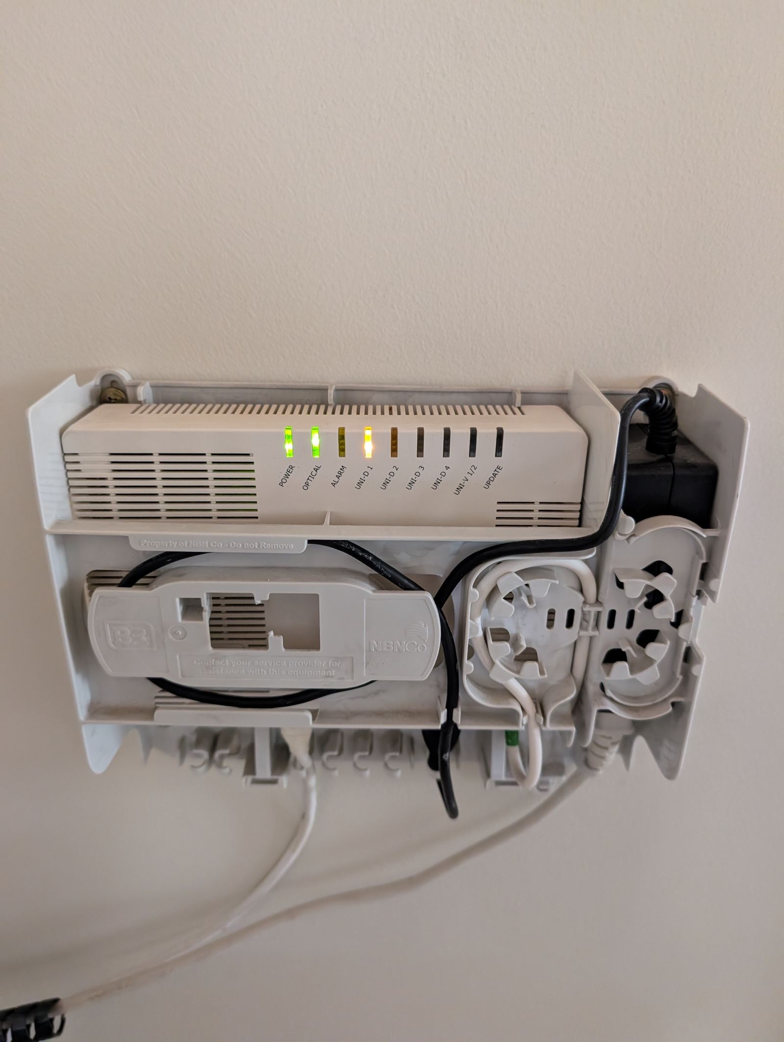 NBN network termination device wired and tested